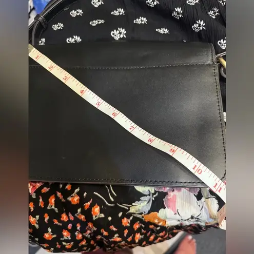 Aimee Kestenberg black leather purse with leopard print trim and stud details - Image 14