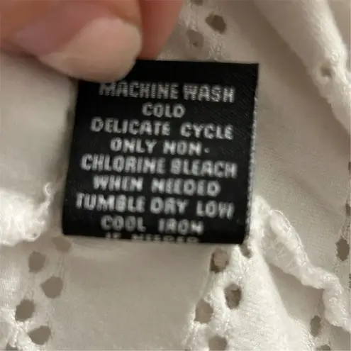 Premise Women's Ivory Open Knit Cardigan Sweater Size M Lightweight