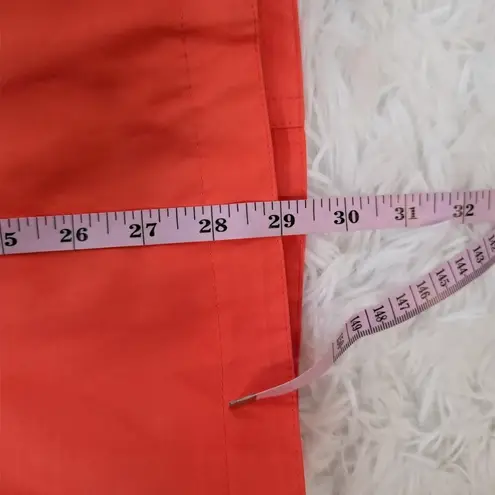 MICHAEL Michael Kors Double Breasted Rain Trench Coat Coral Orange Size XS