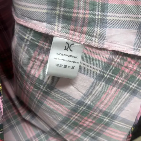 Quilt Culture boutique Merry Plaid top size XS/S Pink