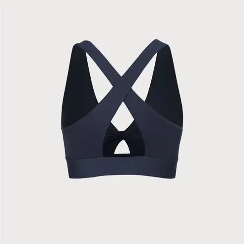 Berlook Activewear Navy Cut Out Lycra® Sports Bra Blue