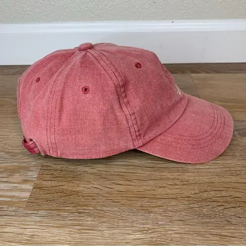 Smile WomenāsāRedāAdjustableāStrapbackāHat Red