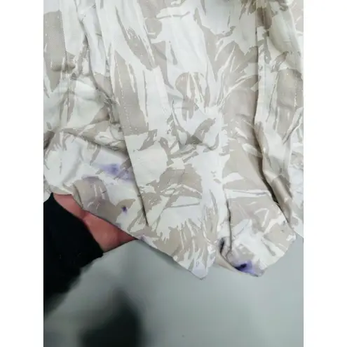 Club Monaco Off-White Mojito Tie Waist Silk Blend Collared Romper Size 0