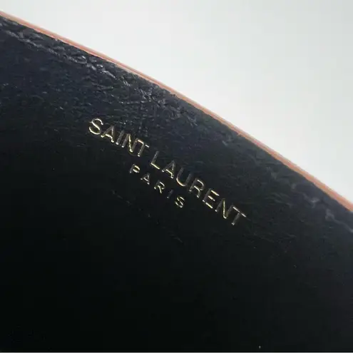 YSL NWOT Saint Laurent Cassandre Card Case in Quilted Leather in Carmel Brown