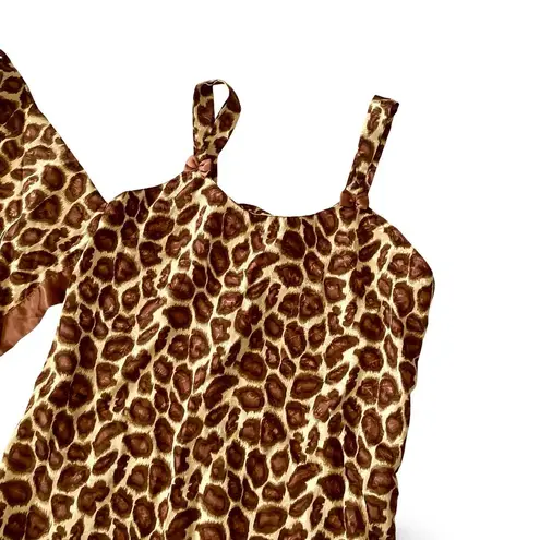 Contessa Di Roma Nightgown and Robe Set Brown