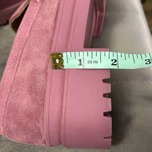 Portland Leather Patina Zoe Chunky Loafers Shoes Foxglove Pink 6 Suede y2k