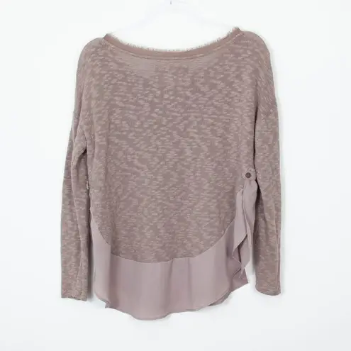 Deletta Anthropologie Nubby Circle Long Sleeve Sweater Tan Womens Size Small - Image 11