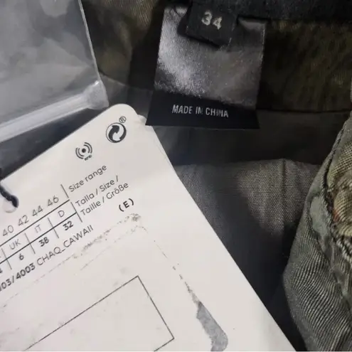 Revolve Camoflower military jacket size 34 USA S B29 - Image 10