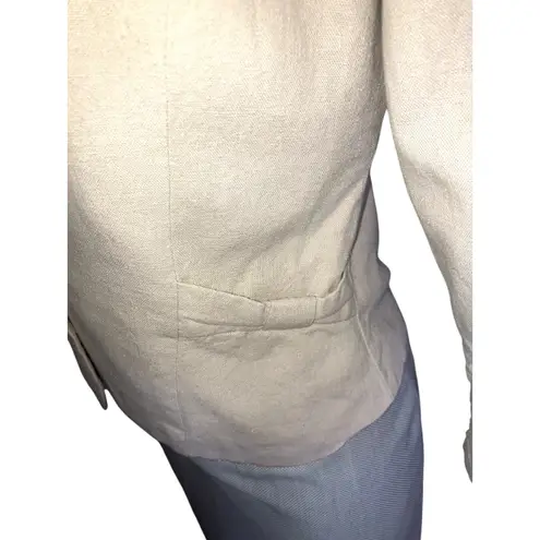 Wet Seal Vintage Y2k  Linen Blazer Jacket w Bow Details Size Small S Office Siren