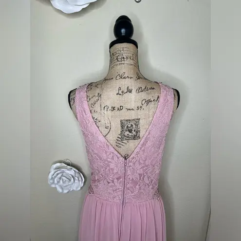 City Triangles NTM: David’s Bridal Blush Pink A-Line Gown with Gemstones Sz 17