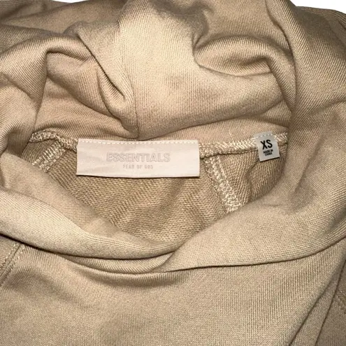 Fear of god NWT  Essentials 3/4 Sleeve 77 Oversized Hoodie in Oak XS