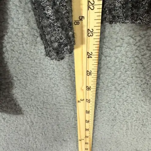 Zara trafaluc sweater womens medium gray balloon sleeve ribbed knit oversized