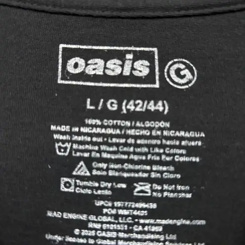 Oasis Noel & Liam Boxed Photo Rock Band T-Shirt Size Large