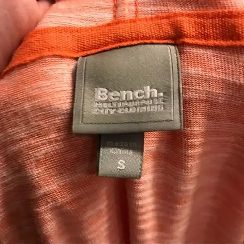 Bench Orange Full Zip Hoodie Sweatshirt Jacket Small