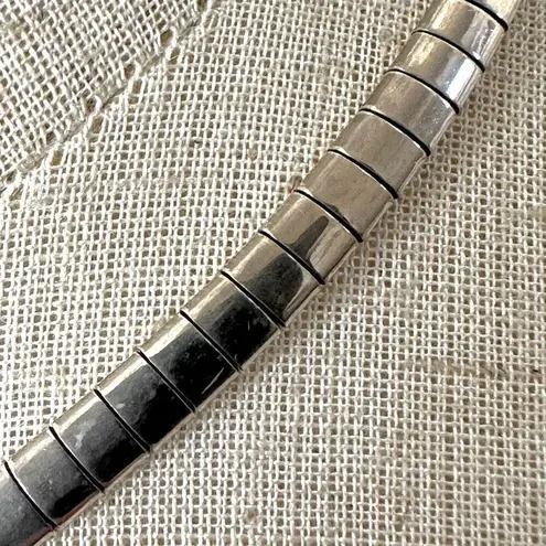 Sterling silver omega chain necklace Silver