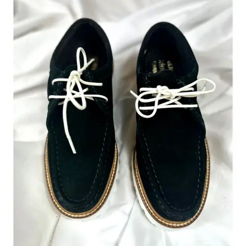 GH Bass Originals Lug Sole Moc Shoes Wallace Suede Black 6.5