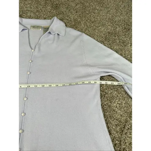 Kathie Lee Collection vintage button front collar knit sweater granny core XL