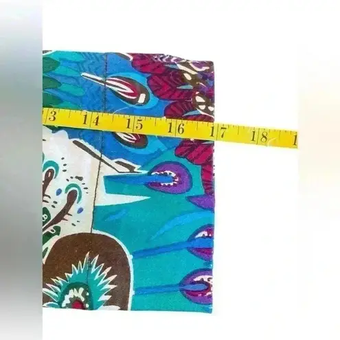 Kaktus Women’s Colorful Wearable Art Jacket Size Large Peacock Abstract Art