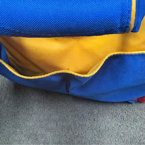 FISHER PRICE Diaper Bag Tote Cooler Bag Blue Yellow Vintage Large Travel 90's