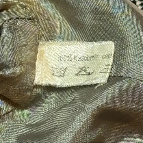 Akris Gray Plaid Women's Jacket (12) 100% Cashmere