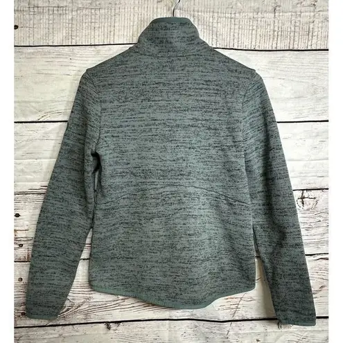 Kuhl Women's Ascendyr 1/4 Zip Pockets Soft Fleece Green Mottled Sweater XS