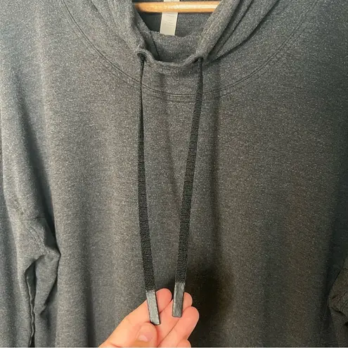 Lululemon  Twisted & Tucked Long Sleeve Heathered Mod Black 12