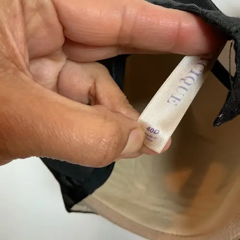 Curvy Kate Black Floral Jacquard Full Coverage Comfort Bra Plus Size 40D