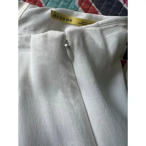 Maeve New Anthropologie Shine Sailor Trouser Wide Leg Pants Ivory Size: 10