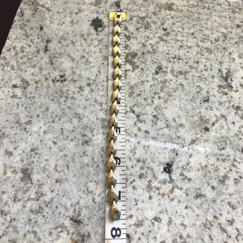 two tone heart design stainless magnetic bracelet Gold