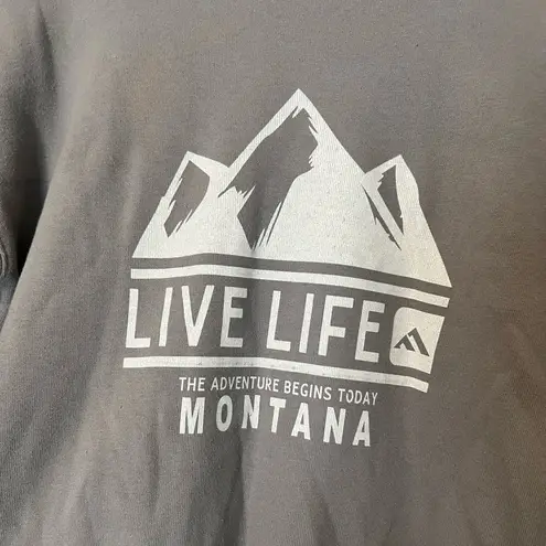 Charcoal Gray Mountain Peak Hoodie