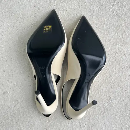 Saint Laurent Saint‎ Laurent Zoe Slingback Pump in Pale Sand