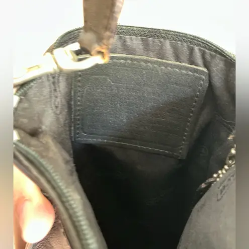 Coach A Rare Vintage Made In the USA  Black Leather Crossbody Handbag Bag