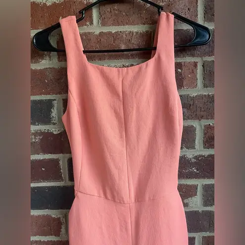 Wilfred Aritzia  Peach Tie Back Wide Leg Crop Jumpsuit Size 2