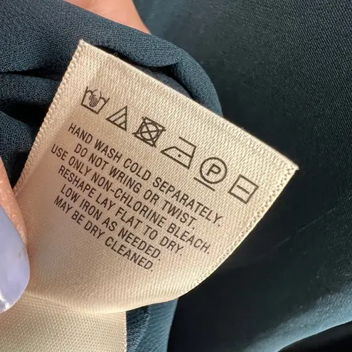 Maeve Anthropologie Ingrid Swing Tunic Velvet Dress Teal Size Medium