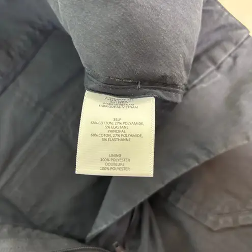 Veronica Beard Mahary Utility High Waist Straight Leg Cropped Pants Ink 8