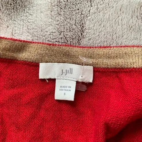 J. Jill Sweater Women's Size Small Red V