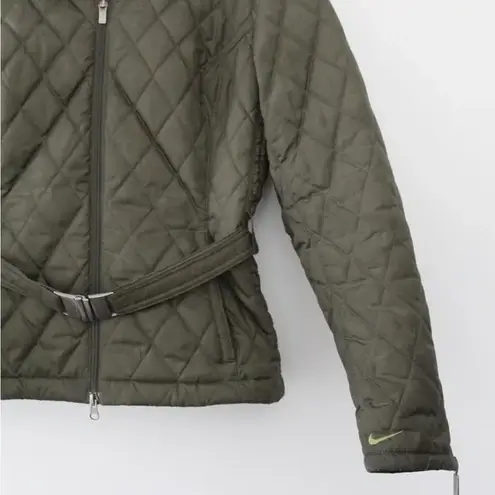 Nike Quilted Jacket With Faux Fur Collar