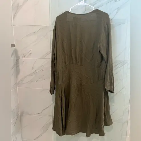 Hinge Nordstrom  open olive green cardigan