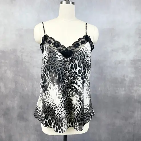 Davi & Dani Womens Leopard Cami Size M Y2K Lingeriecore Sultry Club Night Edgy