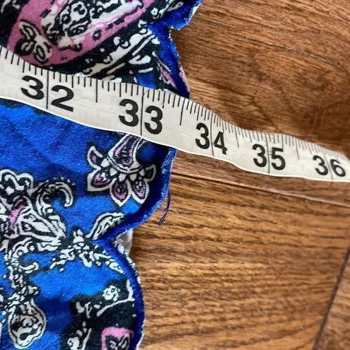 Coolibar UPF 50 paisley scallopāhem dress small Blue