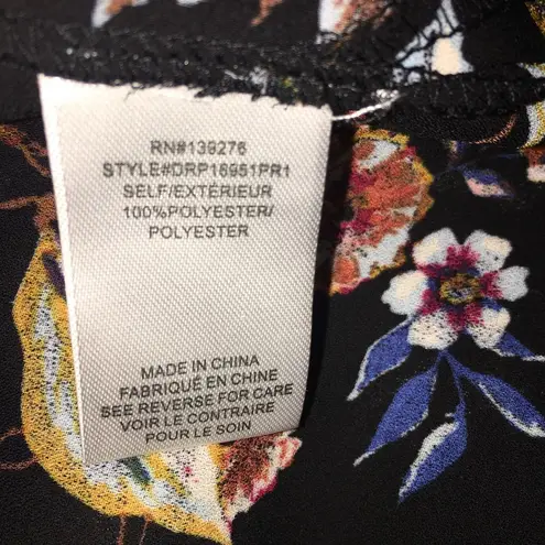 Daniel Rainn NEW DR2 by Floral Pintuck Pleat Sleeve Blouse size S Petite