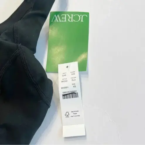 J.Crew  CloudStretch scoopneck sports bra Black NWT XS