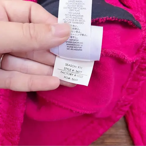 Spyder • Major Cable Stryke Jacket zip magenta pink knit sweater fleece Endure