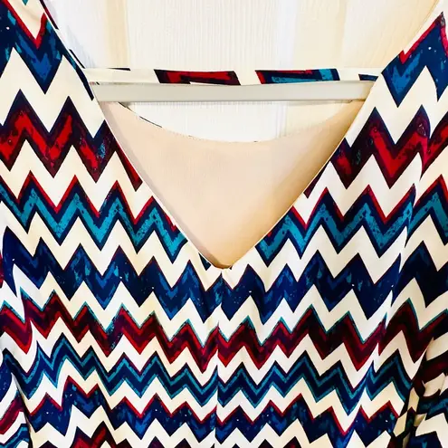 Speechless  Multi Colored Chevron Patterned Dress