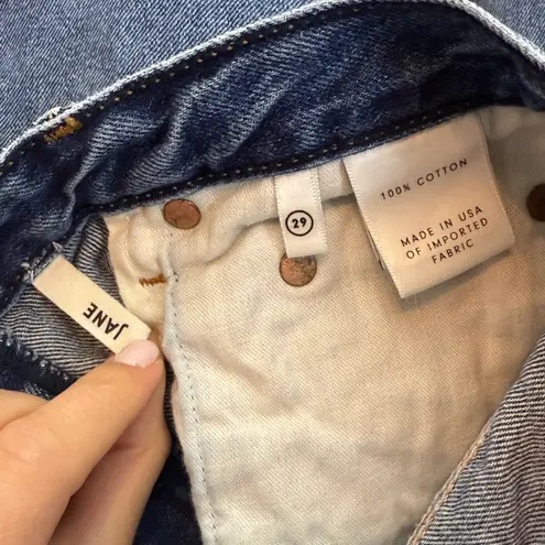 GRLFRND Jane Straight Leg Jeans in Bad Blood Size 29