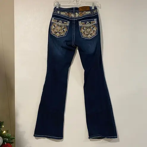 Westfield Eagle Dark Wash Bootcut Jeans Size 5 – Contrast Stitching, Western Sty