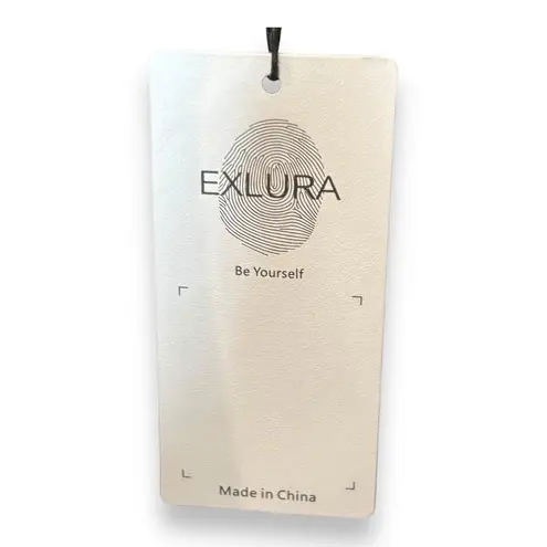 Exlura Cropped Blazer Collar Crop Jacket Sz M Cotton Linen New Black