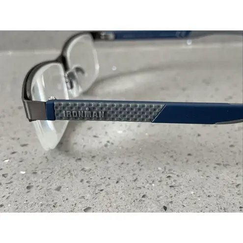 Foster Grant Ironman Eyeglasses Frames ONLY IM1001 DG0921 Half Rim 53-17-147