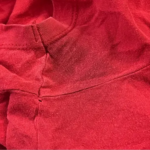 New Agenda Nebraska Huskers Fitted Crewneck T-Shirt Soft Cotton Red M