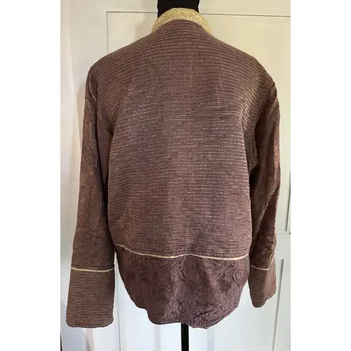 Retro Brand Original Vintage Boho Tapestry Beaded Accent Jacket Blazer Size M